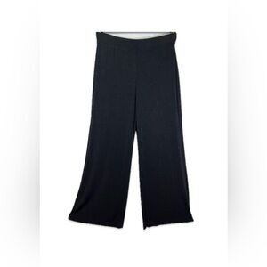 Black Wide-Leg Trousers - Women